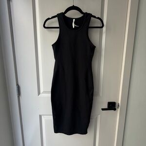 Babaton Black Tank Midi Dress